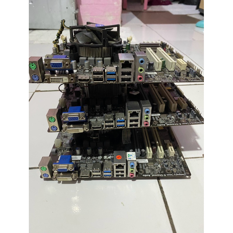MOTHERBOARD ECS 1155 H61 PAKET CORE I3 3220