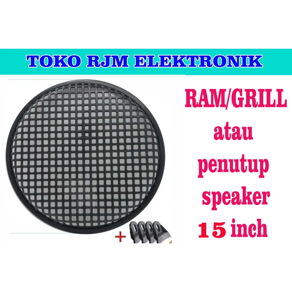 ram atau grill penutup speaker 15 in