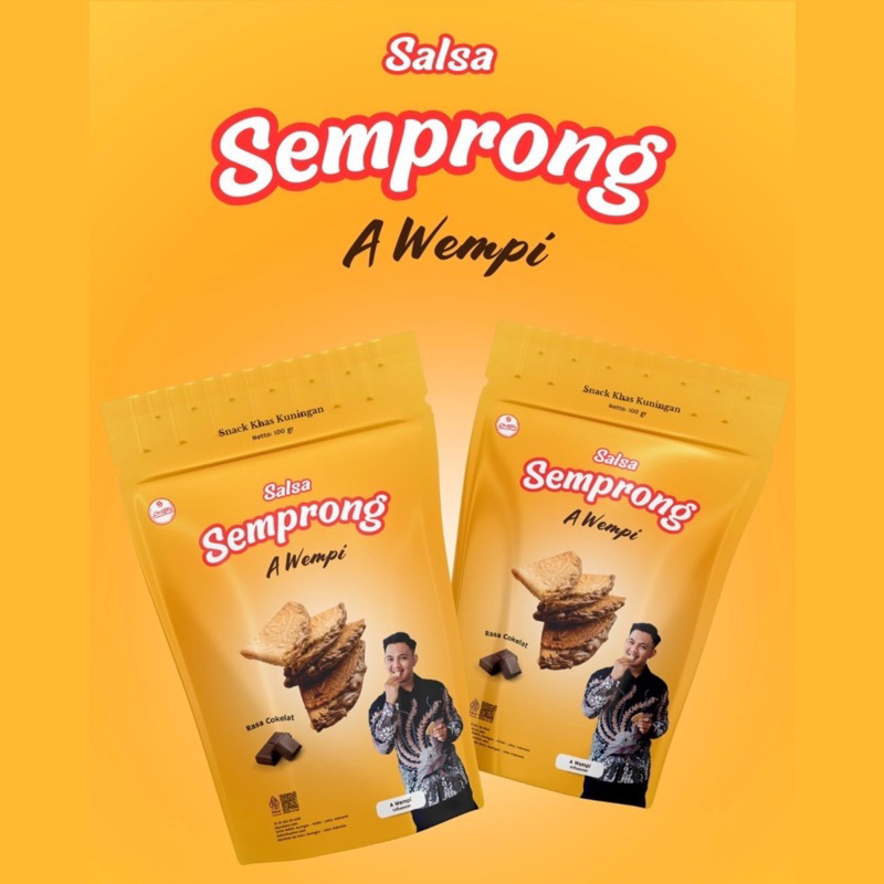 

[SALSA SEMPRONG x A WEMPI] KUE SEMPRONG ISI COKLAT / SNACK SEMPRONG / KUE SEMPRONG / SEMPRONG / OLEH OLEH KUNINGAN