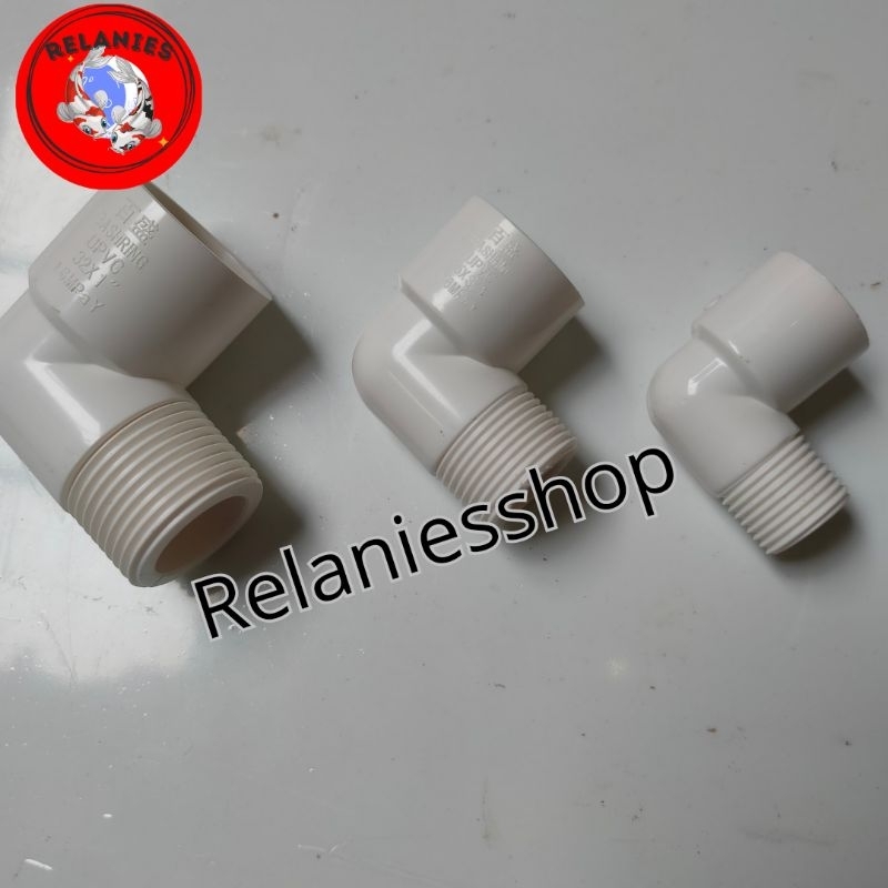 reducer Elbow drat pipa upvc sambungan pipa