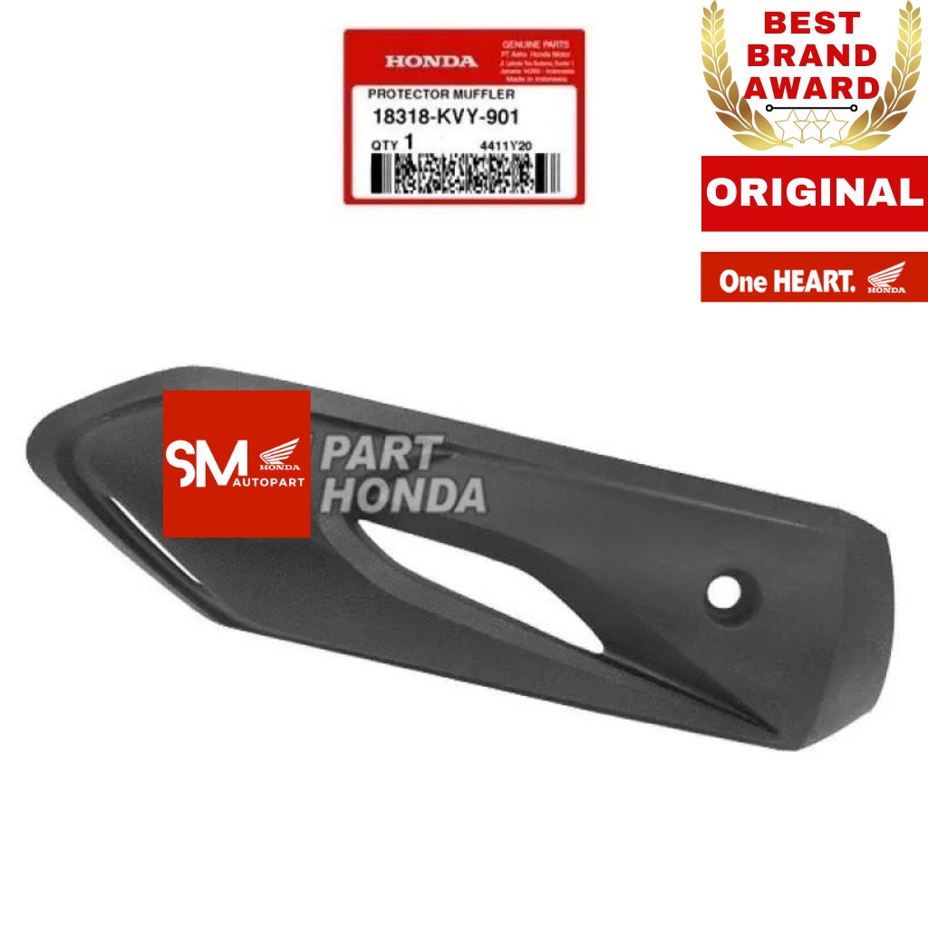 18318-KVY-901 Cover Tameng Tutup Knalpot Beat Karbu ORI AHM