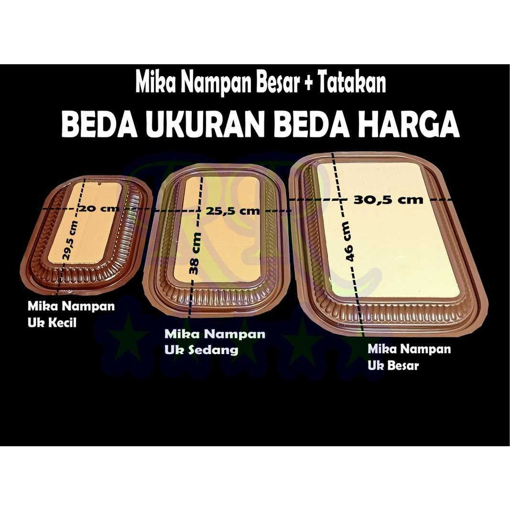 Mika Tray Nampan Plastik Hantaran Kue Snack