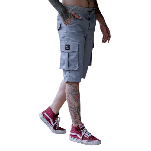 Celana Cargo Pendek Pinggang Karet Pria Streetwear