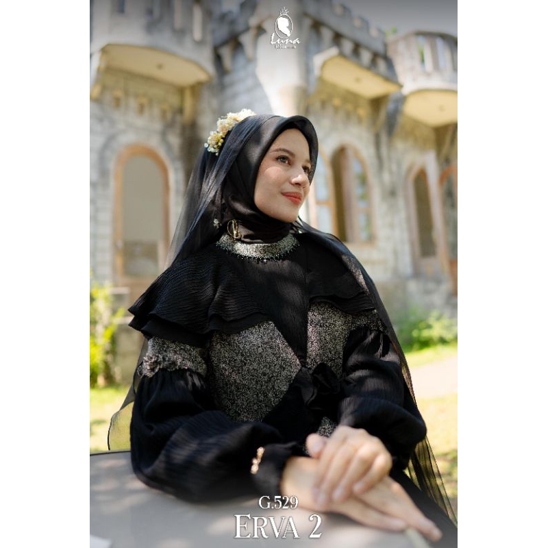 Gamis Premium ERVA 2 by Luna Hijab Indonesia