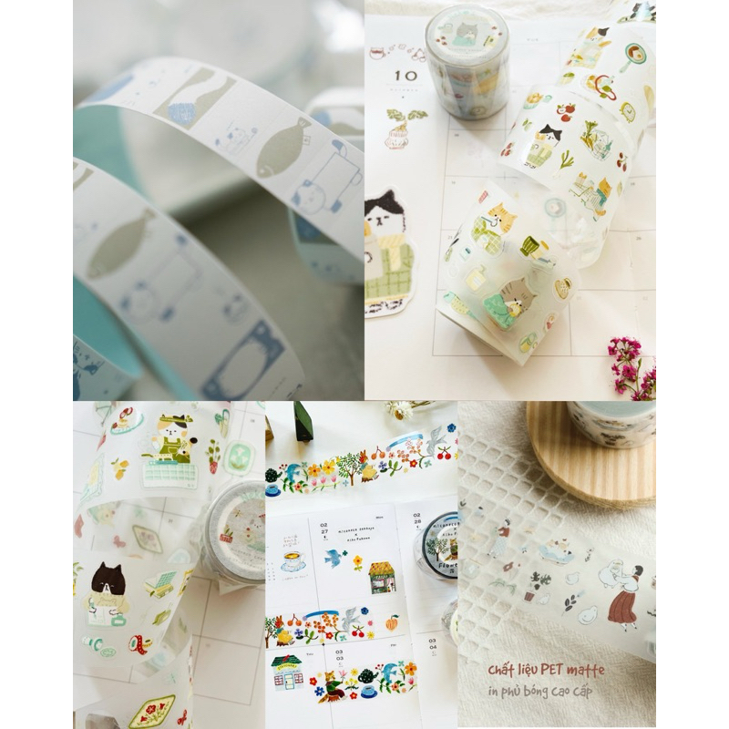 

Sample Cat Collection Teayou & Niconeco PET Tape perloop