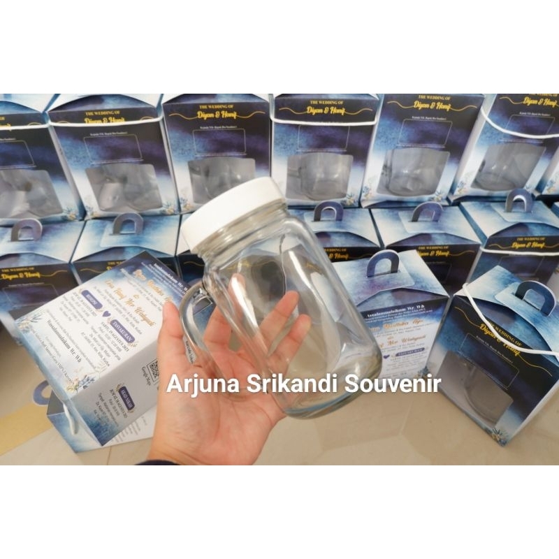 MUG JAR TUTUP POLOS KEMAS BOX CUSTOM UNDANGAN