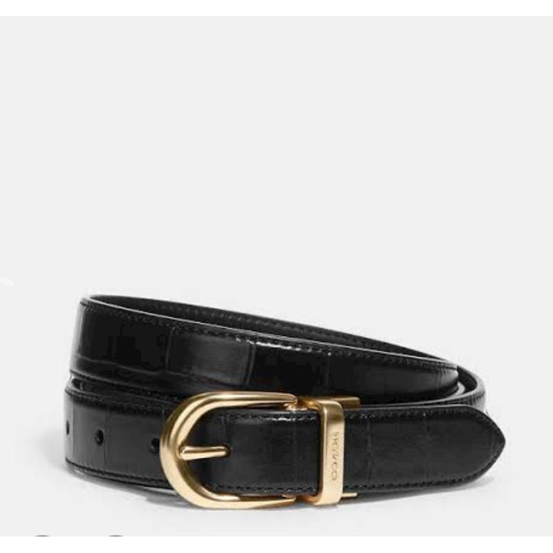 Ikat Pinggang Sabuk Wanita Original Coach Classic Buckle Women Reversible Belt