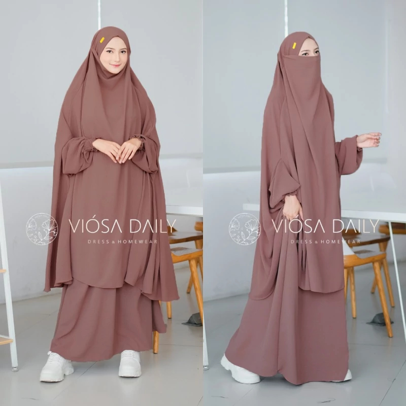 Mecca Set French Khimar + Rok