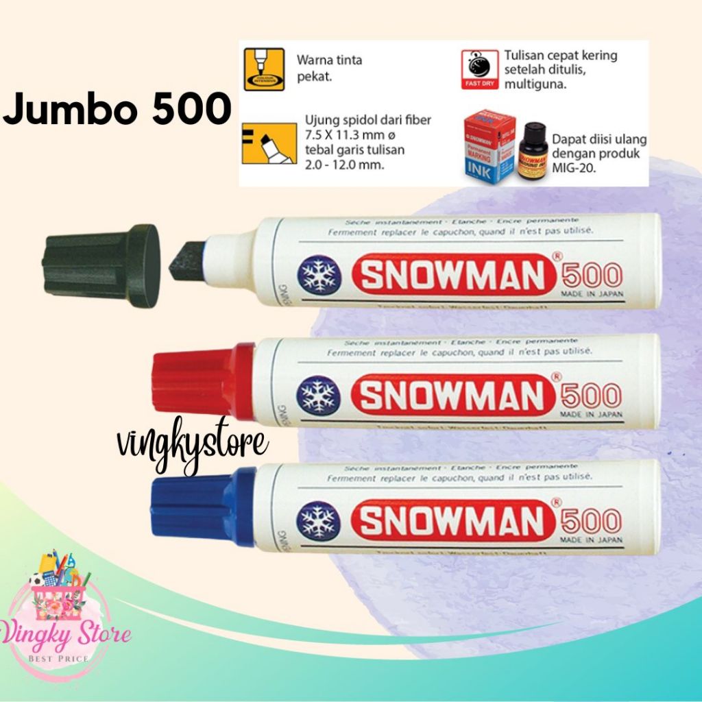 

Spidol Snowman Jumbo J-500