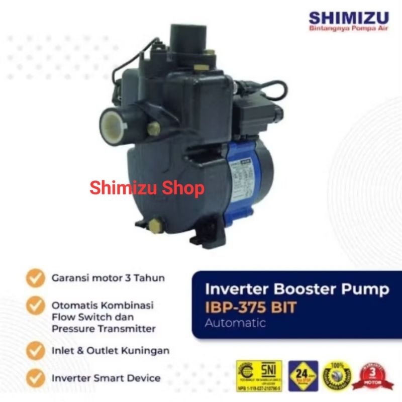 Pompa Air Shimizu Inverter Booster Pump IBP 375 BIT / Pompa Pendorong Shimizu IBP375BIT