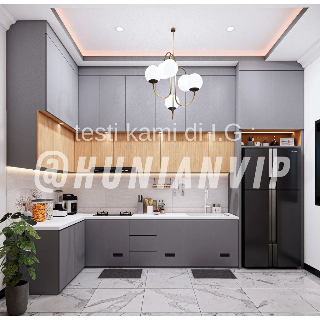Custom Kitchen set aluminium acp minimalis surabaya sidoarjo