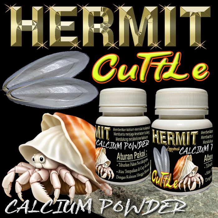 HERMIT CUTTLE KALSIUM ALAMI BUBUK TULANG SOTONG OBAT VITAMIN SUPLLEMENT KESEHATAN TULANG MENINGKATKA