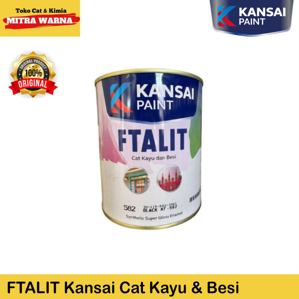FTALIT Kansai Cat Kayu Dan Besi / Kansai Paint FTALIT