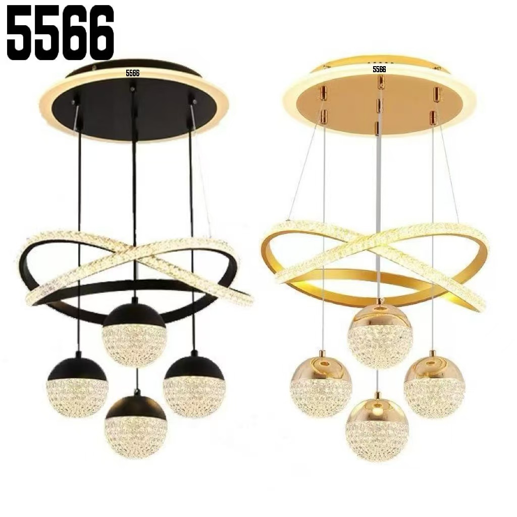 5566 Lampu Gantung Kristal Lampu Gantung Restoran Lampu Gantung Ruang Tamu Lampu Gantung Meja Makan