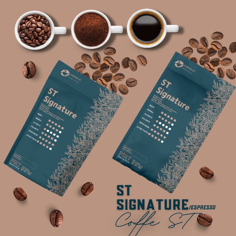 

Biji Kopi Sangrai Special Blend 1000gr, Roastbean ST Signature Espresso, Tubruk