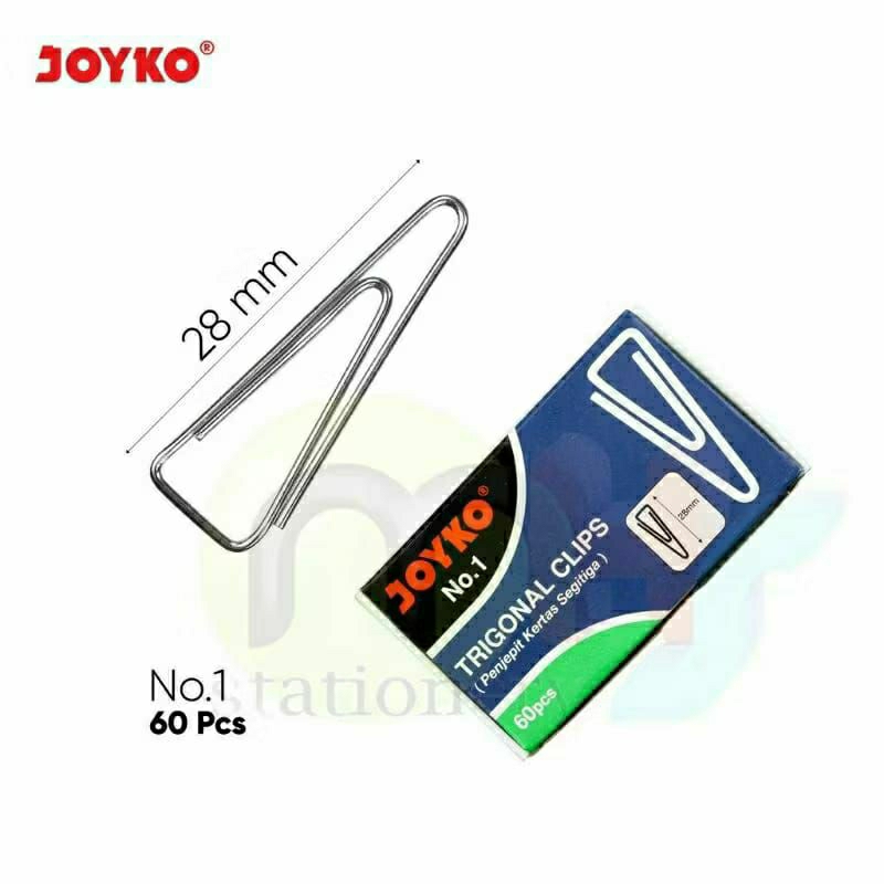 

Trigonal Clip Joyko ( Penjepit Kertas )