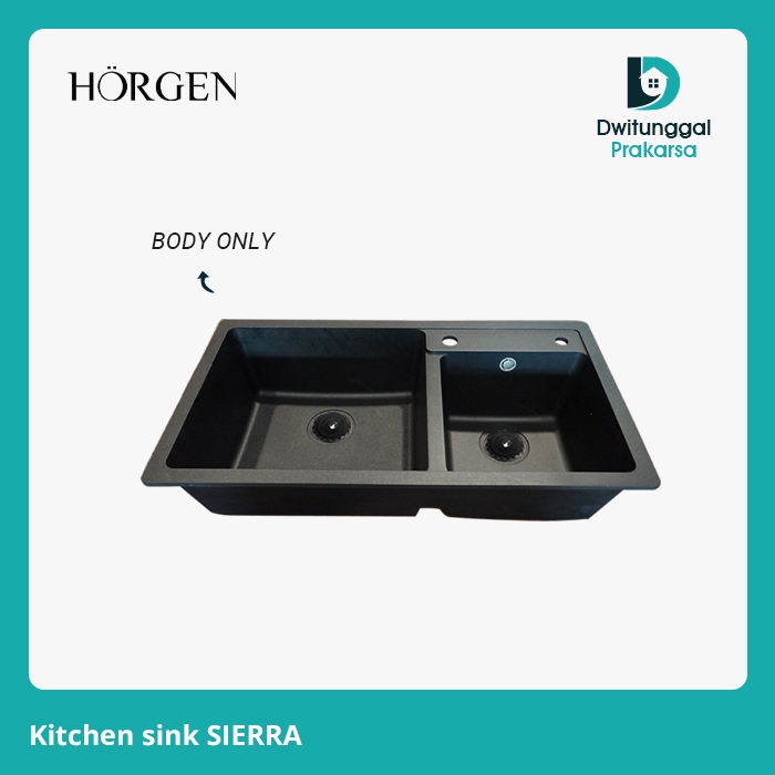 Bak cuci piring / kitchen sink / Wastafel cuci piring Horgen sierra hitam