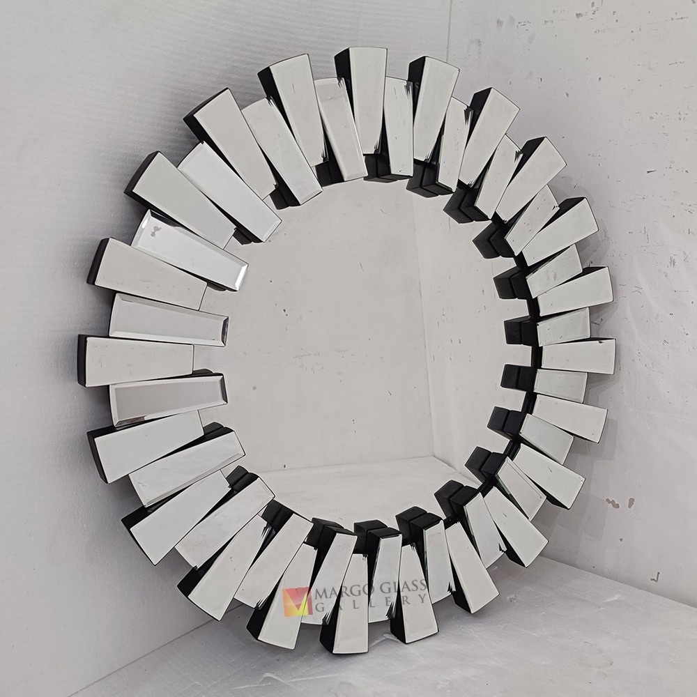 Cermin Bulat Full Cermin/Cermin Bulat Besar/Cermin Bulat Gantung Hiasan Dekorasi Dinding 100x100cm