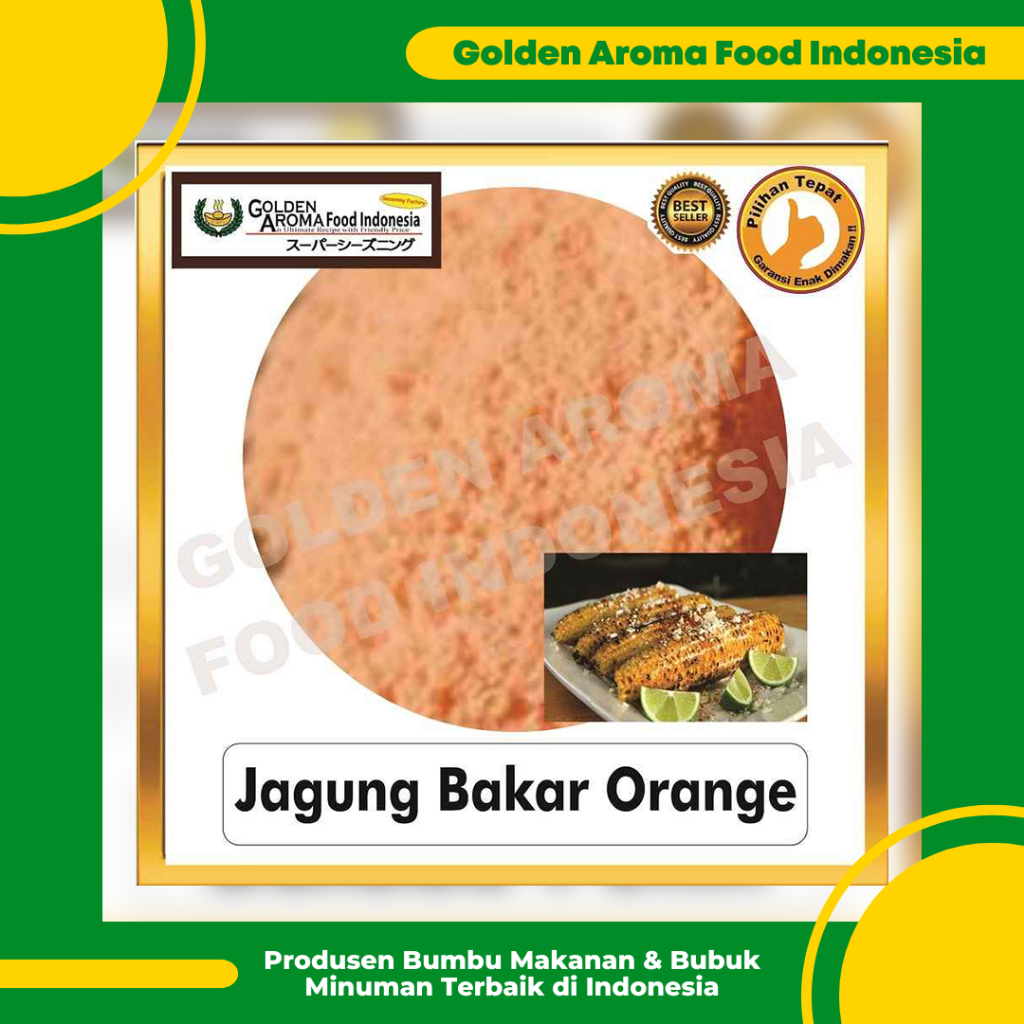 

Bumbu Tabur Rasa Jagung Bakar Orange, Jual Bubuk Tabur Jagung Bakar Orange Murah Enak Aman Terbaik