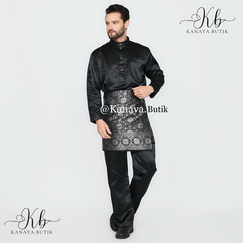 Setelan baju melayu pria // baju melayu pria modern // setelan tekuk belanga sudah termasuk songket/