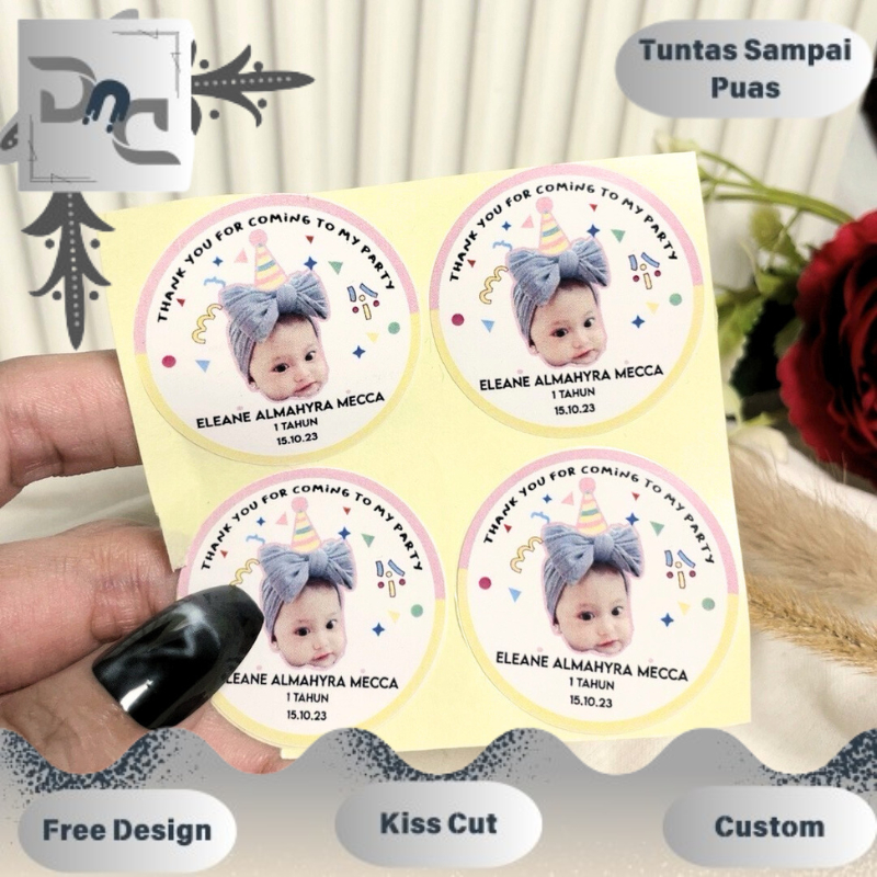 

Sticker Bulat Ulang Tahun Anak Stiker Ultah Free Design Template Birthday Dnd Chromo Murah