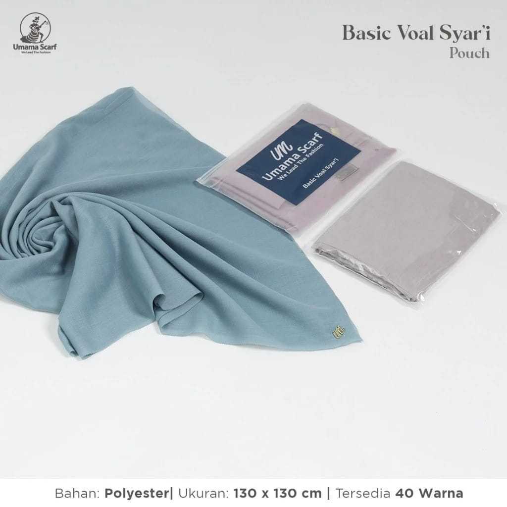 Umama Scarf Basic Voal Syar'i Pouch - Rumah Hijab Humaira