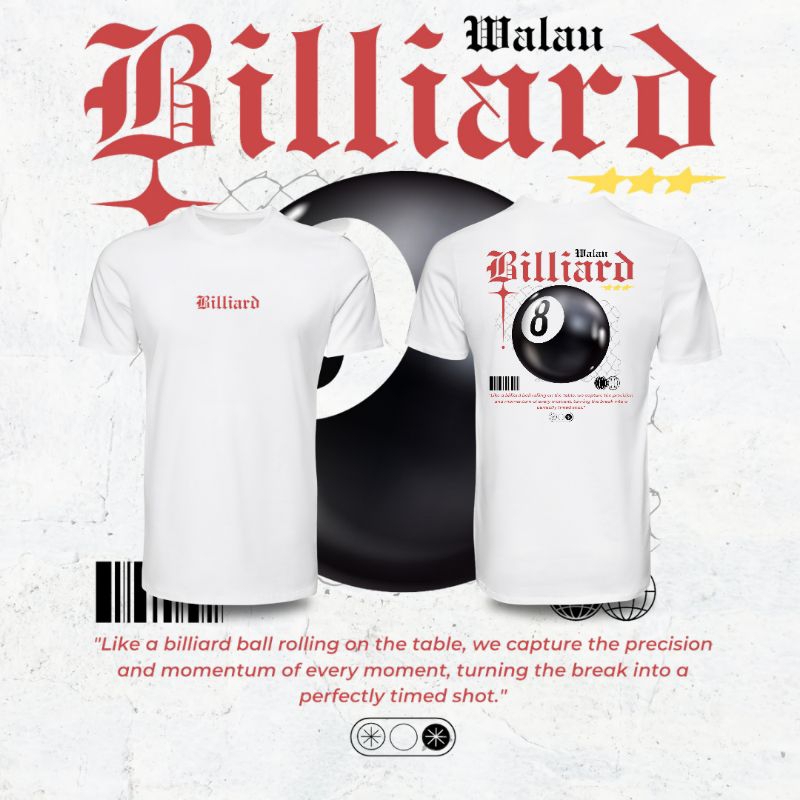 Walauproject T-shirt "BILLIARD"