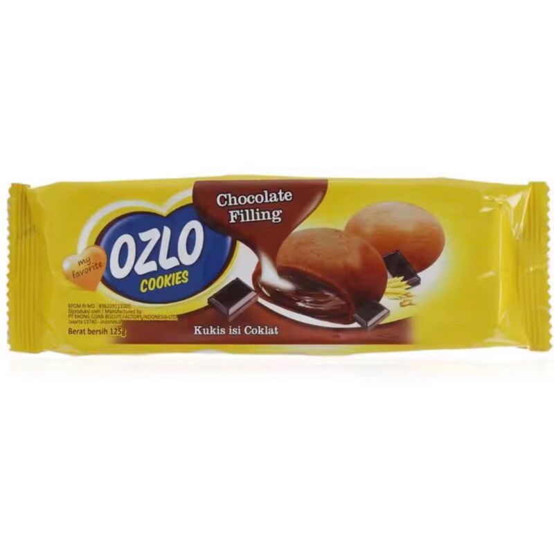 

Khong Guan Ozlo Cookies 125gr / Kukis isi Coklat