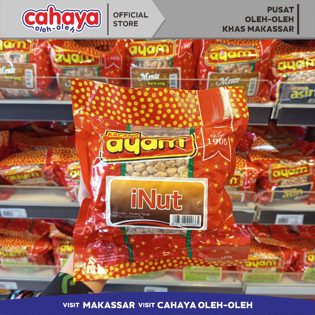 

Kacang iNut Kacang Ayam Cahaya Oleh Oleh Makassar 450gr