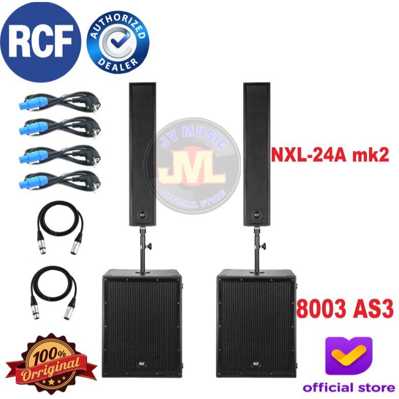 RCF SUB 8003 + RCF NXL24A Paket Sound Rcf NXL-24A dan Sub 8003 Original