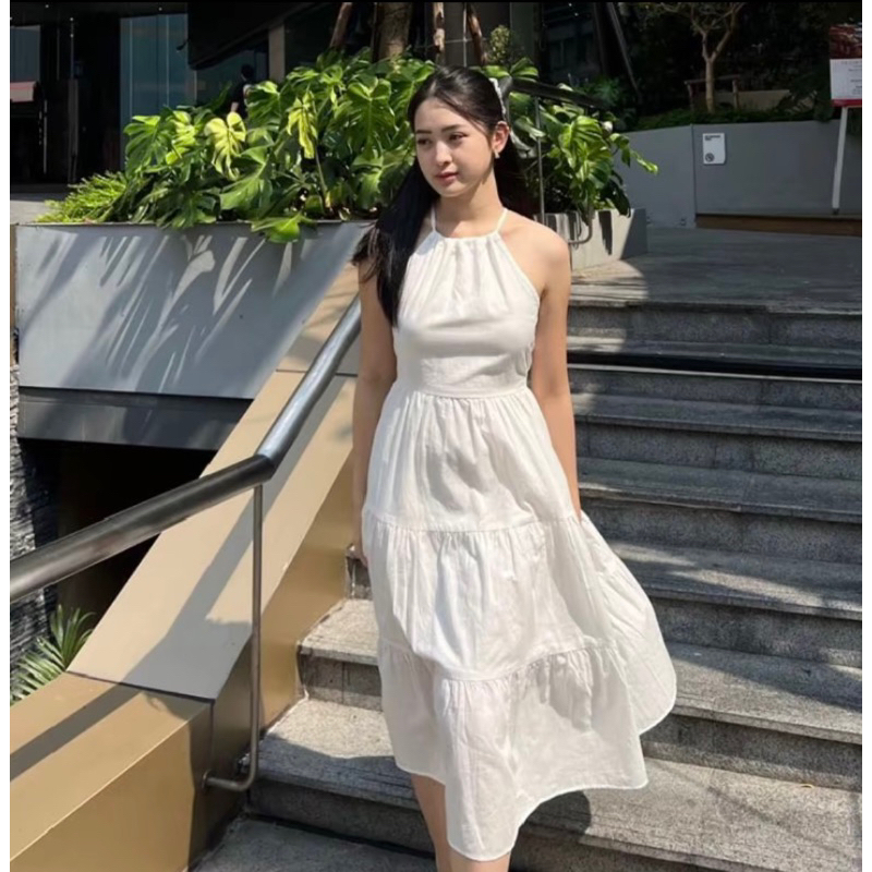 KARINA DRESS/DRESS PARTY/DRESS PANTAI/HALTER DRESS/SUMMER DRESS KOREAN STYLE/DRESS PANTAI kEKINIAN/I