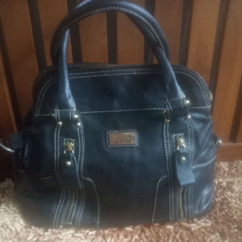 Tas bahu kulit preloved Sisley