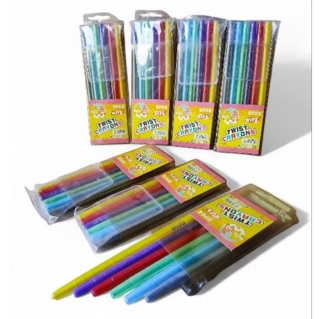 

Crayon/krayon putar panjang 6w/ Rolling Crayon/crayon putar WIFA 6 warna