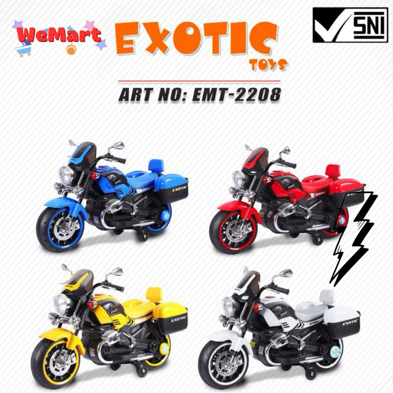 EXOTIC TOYS EMT-2208 MOTORCYCLE MOTOR AKI MAINAN ANAK
