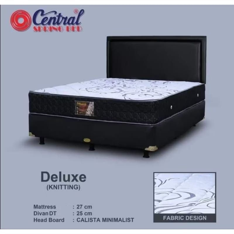 Bed Set Springbed Central Deluxe ALL SIZE - Full Set Central Original (Promo Harga)