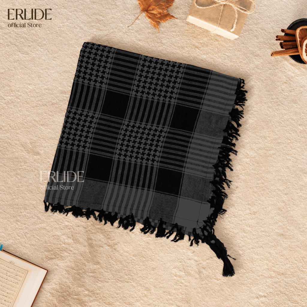 RB22 Sorban Rumbai Motif Terbaru/Sorban Palestine Terbaru/Sorban Hijab/Sorban Ronce Unisex