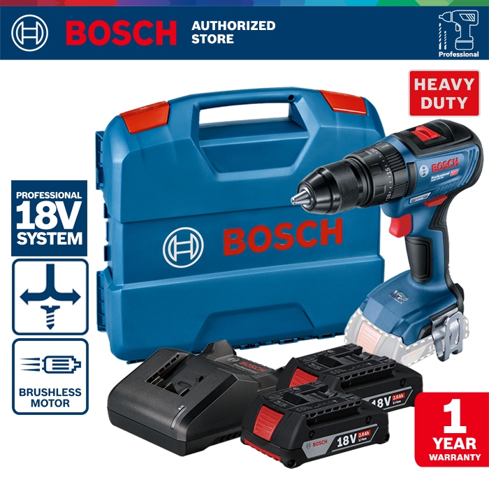Bosch Brushless Impact Drill / Bor Impact Baterai 18Volt GSB 18V-50