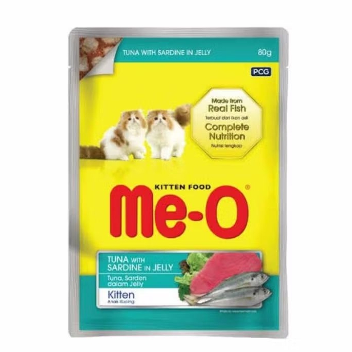 Meo Pouch kitten Otak-Otak White Fish kemasan 80g