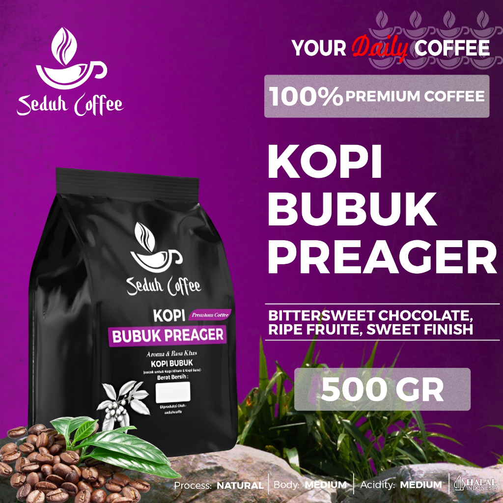 

SEDUH- Bubuk Kopi Bubuk Preager Aroma & Rasa Khas Premium 500gr