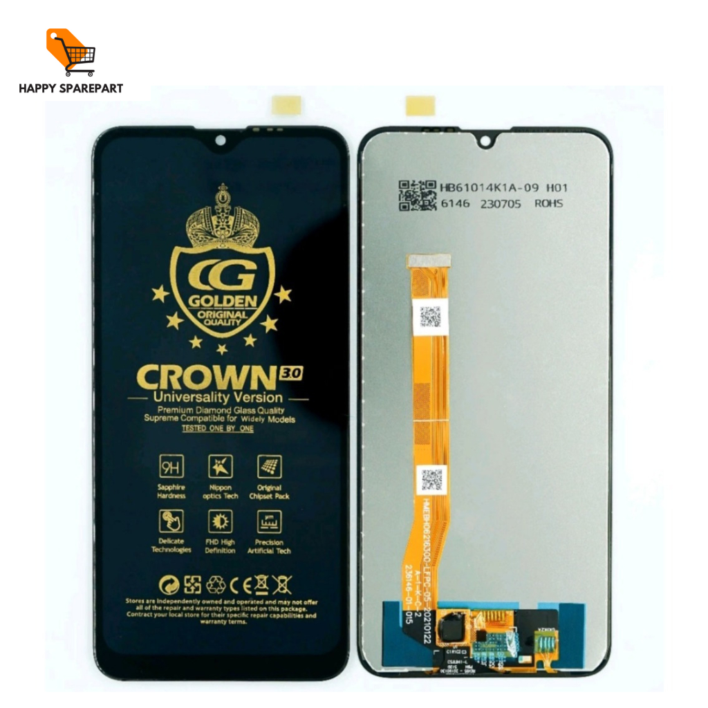 LCD TOUCH OPPO A1K / REALME C2 GOLDEN CROWN FULLSET NEW
