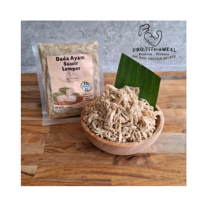 

Profitmeal Dada Ayam Suwir Lemper 120g - Ayam Suwir Lemper - Ayam Suwir Siap Makan