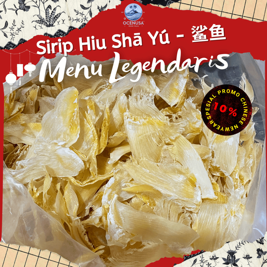 

Sirip Ikan Hiu Kering - (Size 13+/100gr)