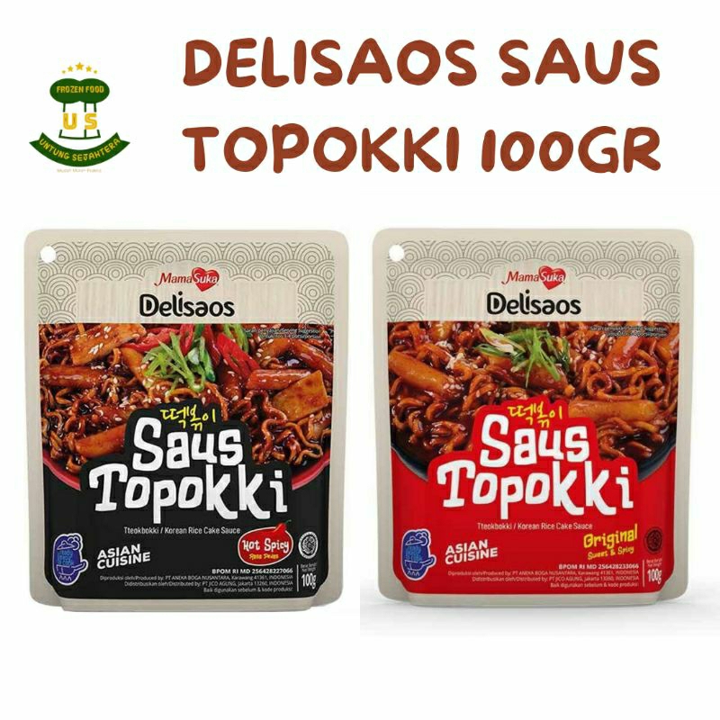 

Mama Suka Delisaos Saus Topokki Saos Topoki instan Saos Topoki Hot Spicy Sauce Rice Cake Mamasuka Delisaos Saus Topokki Hot Spicy Delisaos Saus Topokki Original 100gr