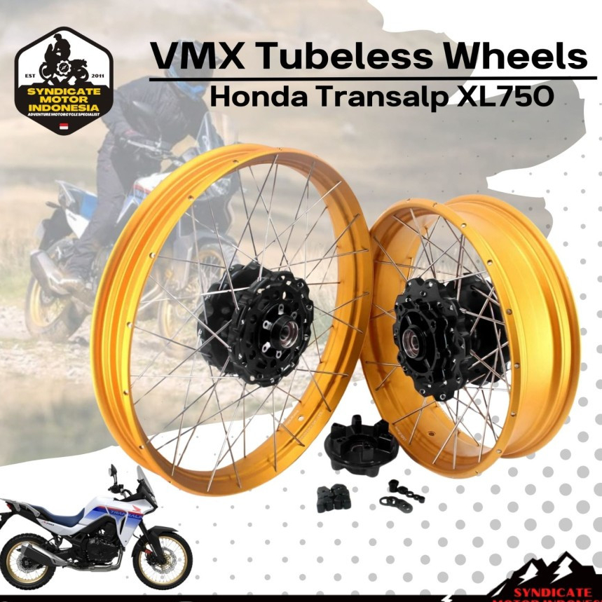 Velg jari jari Tubeless Honda Transalp XL750