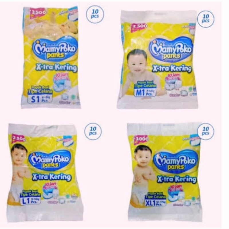 LAPAK SEGAR PAMPERS MAMI POKO M/L/XL isi 10