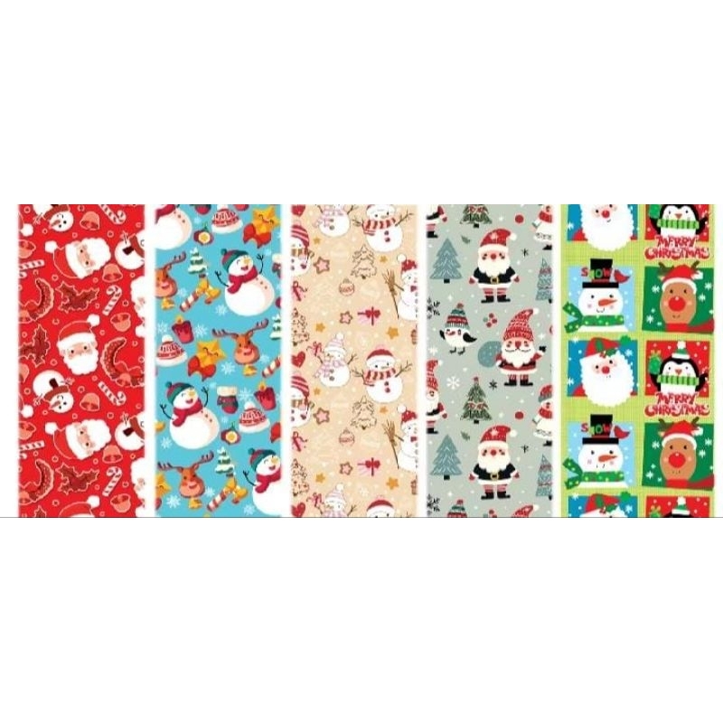 

Kertas Kado Natal/Kertas Kado Merry Christmas/Bungkus Kado (pcs)