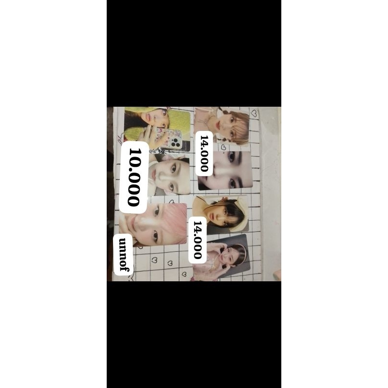 PHOTOCARD UNNOFICIAL- rei zoom,hanni pita,karina zoom,winter melet,karina cimol,wonyoung,hanni iphon