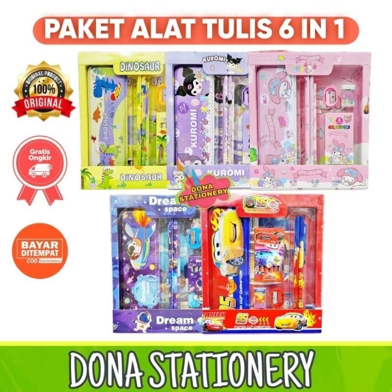 

TEMPAT PENSIL SET 6 IN 1 | TEMPAT PENSIL LUCU | HADIAH LUCU