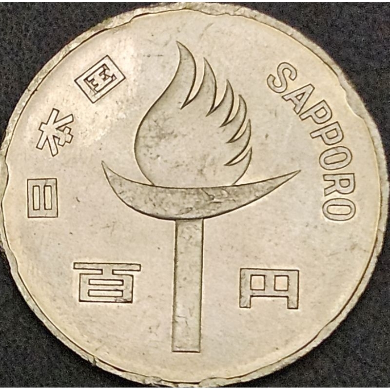 Koin Asing Negara Jepang 100 yen showa commemorative olympic 47 sappora Kondisi Utuh Bagus Dijamin O