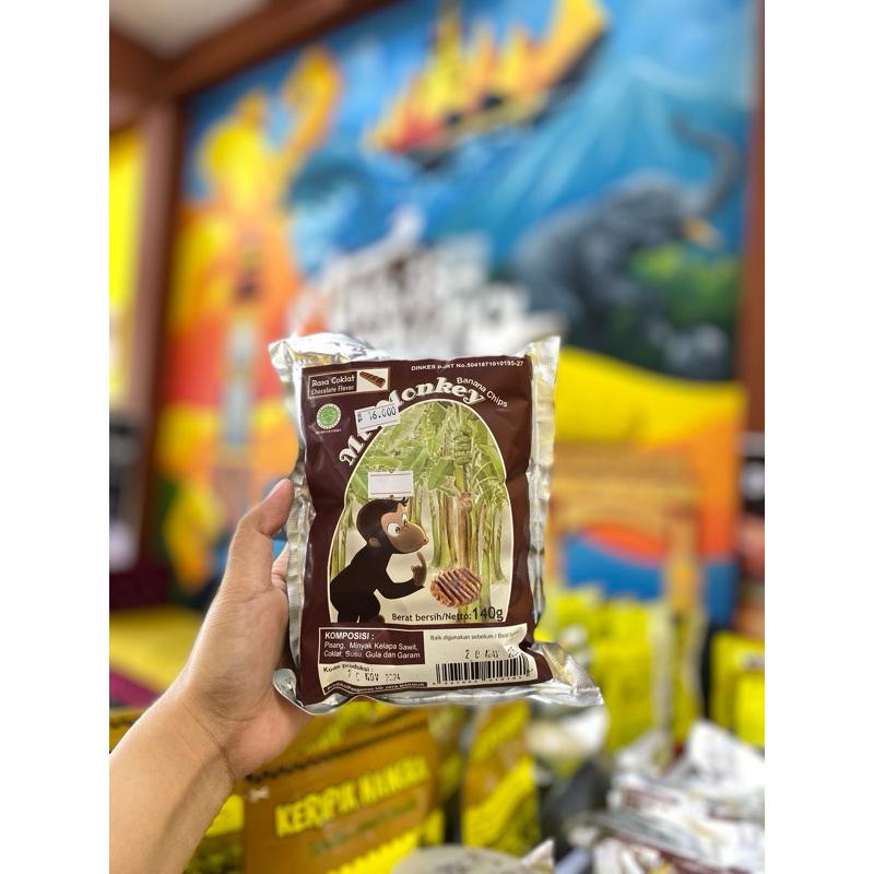 

keripik pisang khas lampung Mr. Monkey (140g)